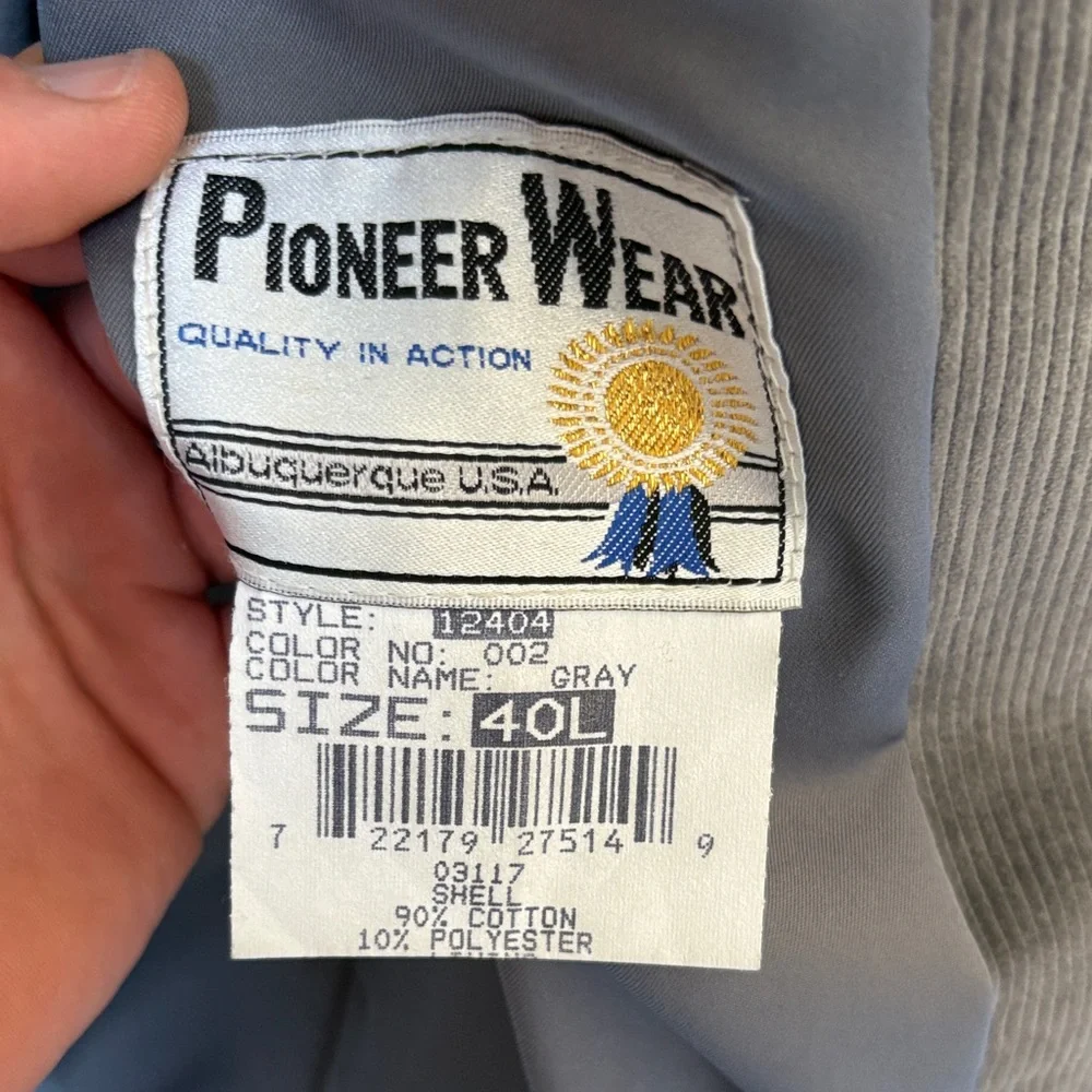 Pioneer Wear‎ Men's Gray Corduroy Blazer with Elbow Patches